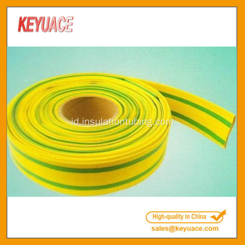 Kuning Hijau PE Heat Shrink Tubing